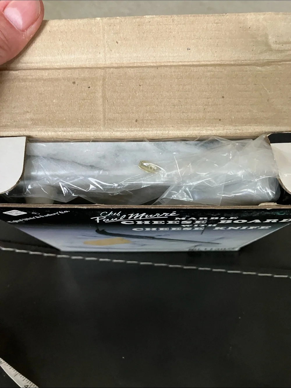 Marble Cheese Board with Cheese Knife - White Marble